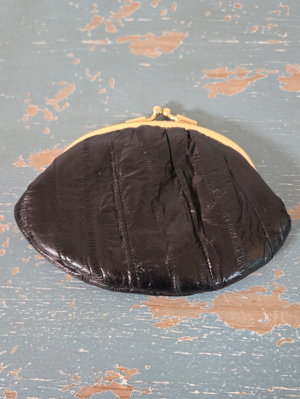Vintage 80's Eelskin Change Purse